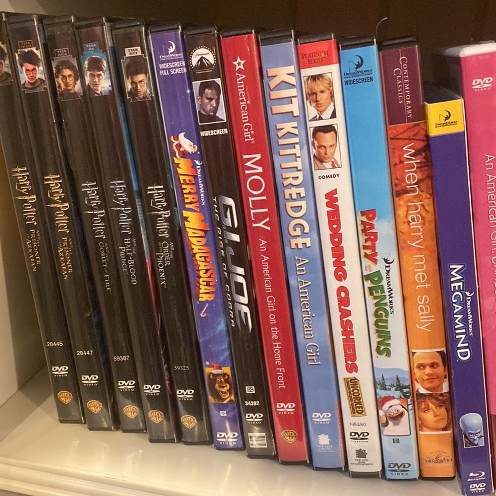 80+ DVD movies
